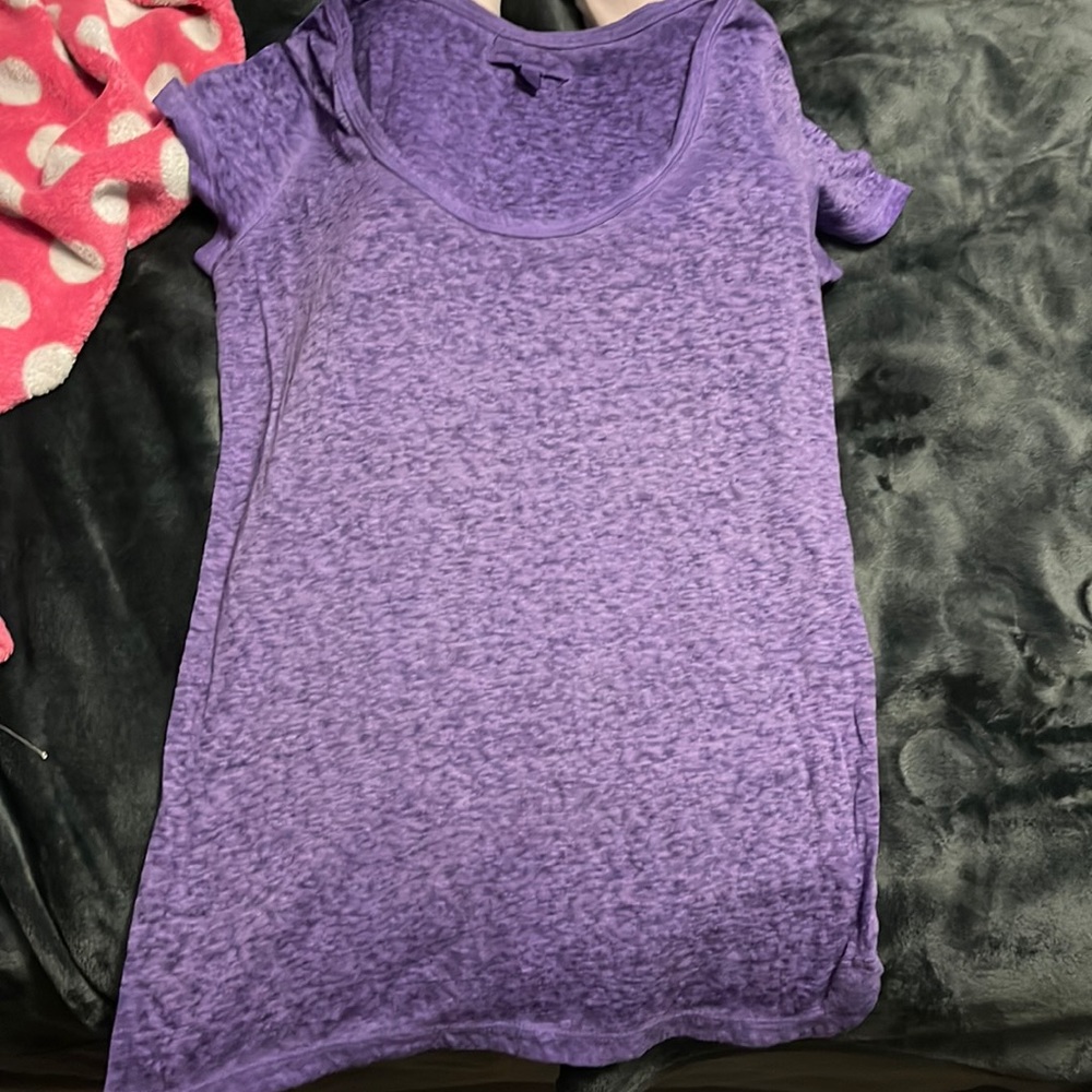 Purple American eagle shirt